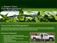 Tablet Screenshot of greencareturf.com